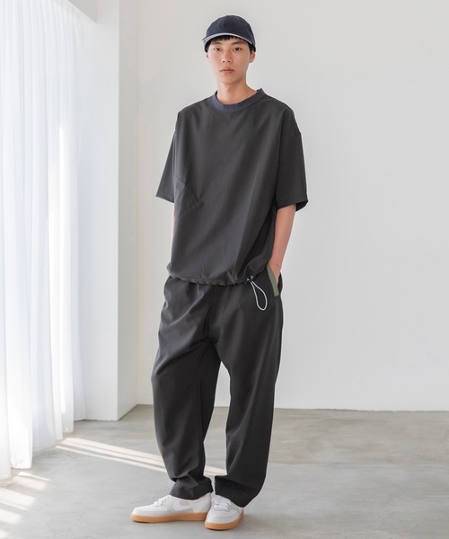 sneeuw（スニュウ）の「ワンポケットプルオーバー（Tシャツ/カットソー・レディース・チャコールグレー/グリーン・1/3）」の5枚目の写真