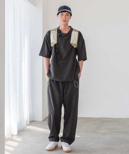 sneeuw（スニュウ）の「ワンポケットプルオーバー（Tシャツ/カットソー・レディース・チャコールグレー/グリーン・1/3）」の6枚目の写真