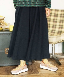 圧縮W天竺ワイドパンツ