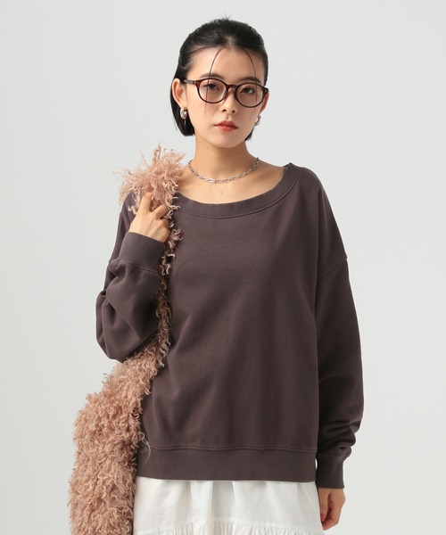 BAYFLOW(ベイフロー)の「オフショルダースウェット(スウェット・レディース・ホワイト系/イエロー系/ダークブラウン・FREE)」の3枚目の写真