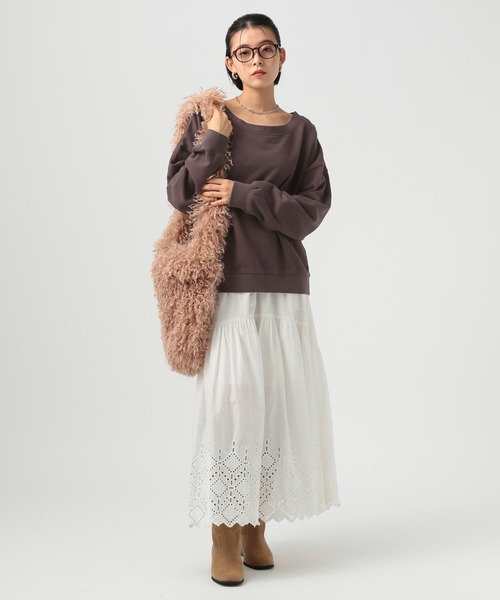 BAYFLOW(ベイフロー)の「オフショルダースウェット(スウェット・レディース・ホワイト系/イエロー系/ダークブラウン・FREE)」の22枚目の写真