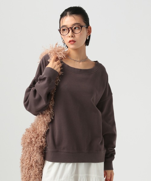 BAYFLOW(ベイフロー)の「オフショルダースウェット(スウェット・レディース・ホワイト系/イエロー系/ダークブラウン・FREE)」の16枚目の写真