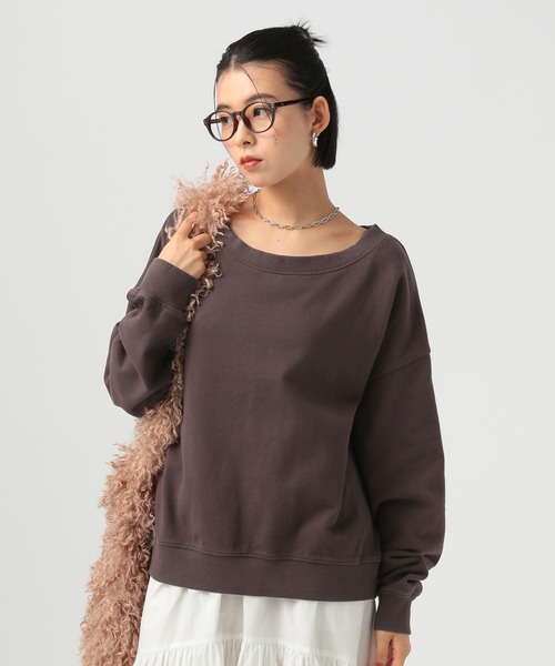 BAYFLOW(ベイフロー)の「オフショルダースウェット(スウェット・レディース・ホワイト系/イエロー系/ダークブラウン・FREE)」の17枚目の写真