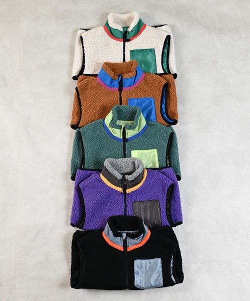 MARKEY'S（マーキーズ）の「リペスＡボアベスト（その他アウター・キッズ・オフホワイト/ブラック/パープル系その他/ブラウン/グリーン・100/95/90/80/150/140/130/120/110）」の6枚目の写真