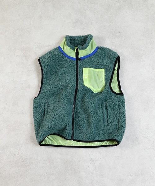 MARKEY'S（マーキーズ）の「リペスＡボアベスト（その他アウター・キッズ・オフホワイト/ブラック/パープル系その他/ブラウン/グリーン・100/95/90/80/150/140/130/120/110）」の9枚目の写真