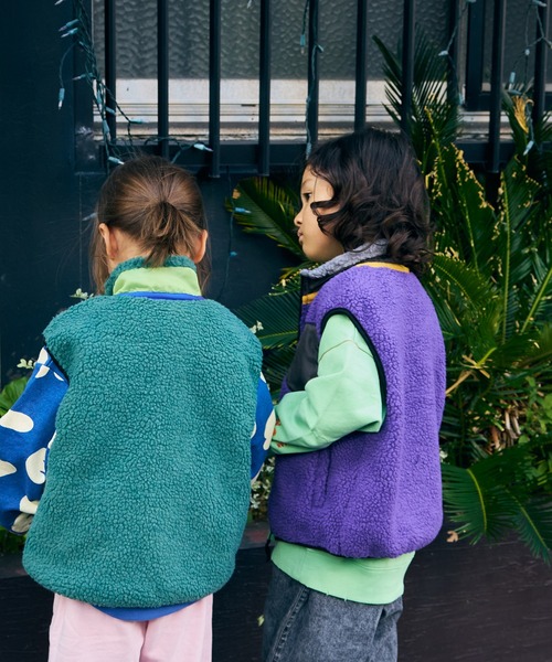 MARKEY'S（マーキーズ）の「リペスＡボアベスト（その他アウター・キッズ・オフホワイト/ブラック/パープル系その他/ブラウン/グリーン・100/95/90/80/150/140/130/120/110）」の8枚目の写真