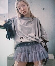 neith.（ネイス）の「neith./ネイス/Multi Tulle Top(Gray)（チューブトップ）」