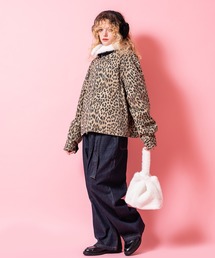 an meets zakka（アンミツザッカ）の「an meets zakka ショートファーループハンドル巾着バッグ（ハンドバッグ）」