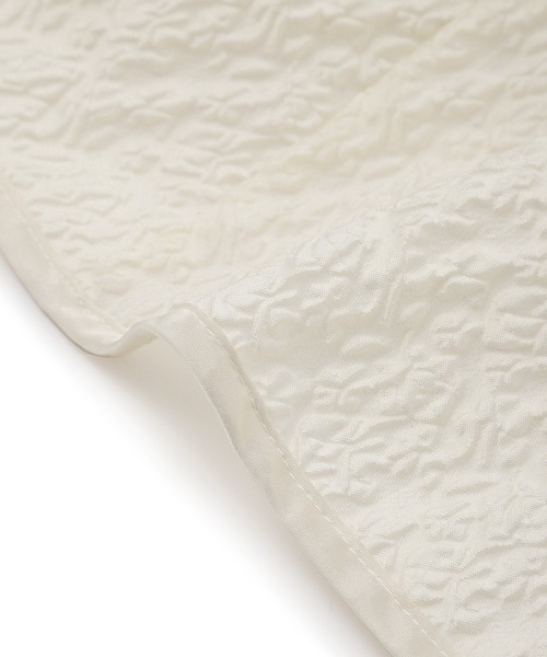 ADAM ET ROPE'（アダムエロペ）の「ジャガードコンビギャザートップス（Tシャツ/カットソー・レディース・ブラック/オフホワイト・FREE）」の7枚目の写真