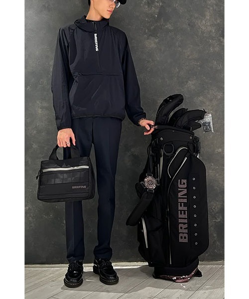 BRIEFING（ブリーフィング）の「【BRIEFING GOLF／ブリーフィングゴルフ】MEN’S POCKETABLE WIND ANORAK（ブルゾン・メンズ・グレー/ブラック・L/M/XL）」の3枚目の写真