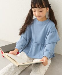 CIAOPANIC TYPY（チャオパニックティピー）の「【WEB限定】【KIDS】ピグメント加工フリルスウェット（Tシャツ/カットソー）」