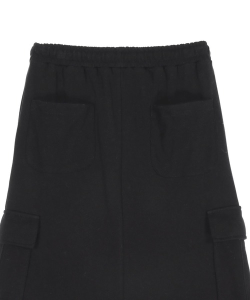 ANAP（アナップ）の「裏毛 スウェット カーゴ ロング スカート（スカート・レディース・グレー/ブラック・F）」の13枚目の写真