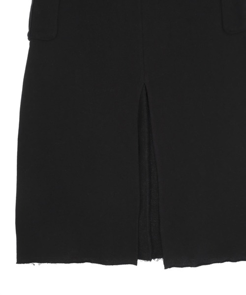 ANAP（アナップ）の「裏毛 スウェット カーゴ ロング スカート（スカート・レディース・グレー/ブラック・F）」の4枚目の写真