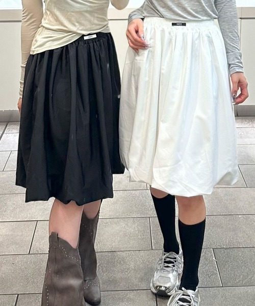 Judin(ジュディン)の「Midi balloon skirt【JD】(スカート・レディース・ブラック/ホワイト・FREE)」の20枚目の写真