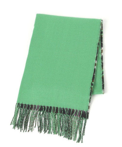 studio CLIP(スタディオクリップ)の「Wフェイスチェックストール(ストール/ショール・レディース・ブルー/ベージュ/イエロー/グリーン・FREE)」の7枚目の写真