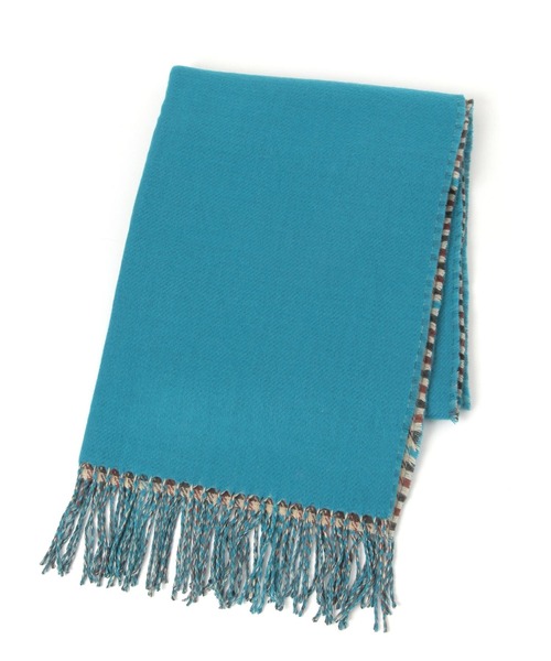 studio CLIP(スタディオクリップ)の「Wフェイスチェックストール(ストール/ショール・レディース・ブルー/ベージュ/イエロー/グリーン・FREE)」の8枚目の写真