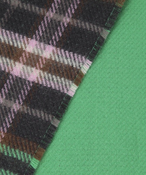 studio CLIP(スタディオクリップ)の「Wフェイスチェックストール(ストール/ショール・レディース・ブルー/ベージュ/イエロー/グリーン・FREE)」の13枚目の写真