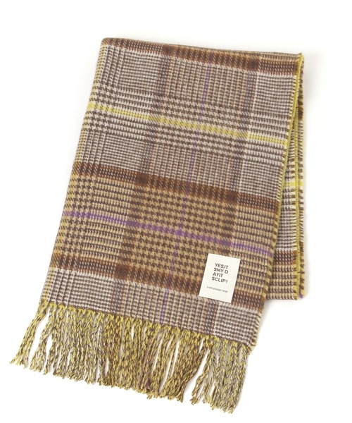 studio CLIP(スタディオクリップ)の「Wフェイスチェックストール(ストール/ショール・レディース・ブルー/ベージュ/イエロー/グリーン・FREE)」の21枚目の写真