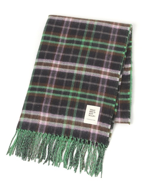 studio CLIP(スタディオクリップ)の「Wフェイスチェックストール(ストール/ショール・レディース・ブルー/ベージュ/イエロー/グリーン・FREE)」の22枚目の写真