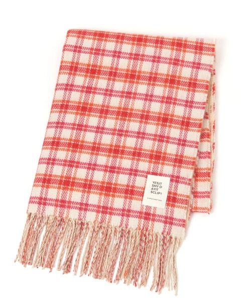 studio CLIP(スタディオクリップ)の「Wフェイスチェックストール(ストール/ショール・レディース・ブルー/ベージュ/イエロー/グリーン・FREE)」の20枚目の写真