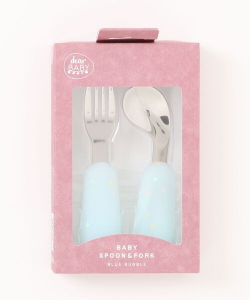 Toysrus(トイザラス)の「dear BABY(ディアベビー) ベビースプーン&フォーク(マグ/哺乳瓶/お食事グッズ・キッズ・イエロー/ブルー系/マルチ・FREE)」の2枚目の写真