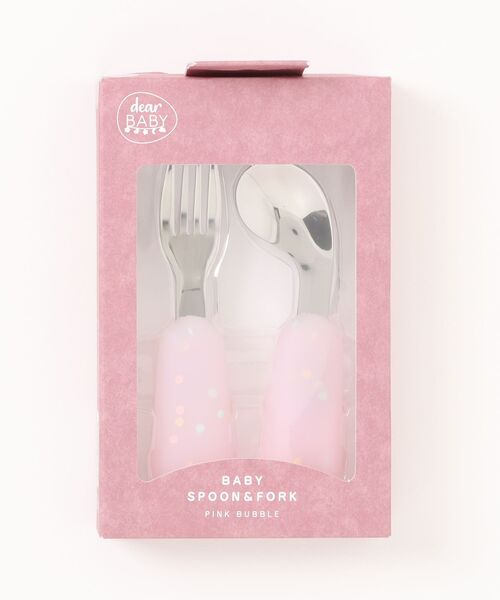 Toysrus(トイザラス)の「dear BABY(ディアベビー) ベビースプーン&フォーク(マグ/哺乳瓶/お食事グッズ・キッズ・イエロー/ブルー系/マルチ・FREE)」の1枚目の写真