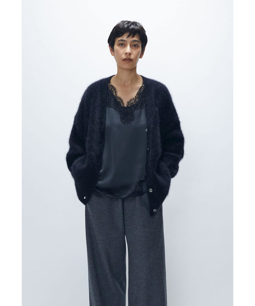 1er Arrondissement(プルミエアロンディスモン)の「【リニューアル】FOXカシミアカーディガン(ニット/セーター・レディース・ベージュ/ピンク系その他4/ブラック系その他3・FREE)」の1枚目の写真