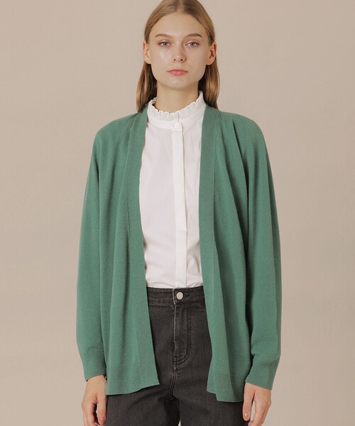 MACKINTOSH LONDON（マッキントッシュ ロンドン）の「バルキーニットカーディガン（カーディガン/ボレロ・レディース・ブラウン/ネイビー/グリーン・38）」の3枚目の写真