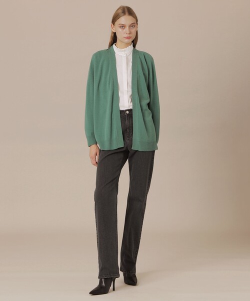 MACKINTOSH LONDON（マッキントッシュ ロンドン）の「バルキーニットカーディガン（カーディガン/ボレロ・レディース・ブラウン/ネイビー/グリーン・38）」の11枚目の写真
