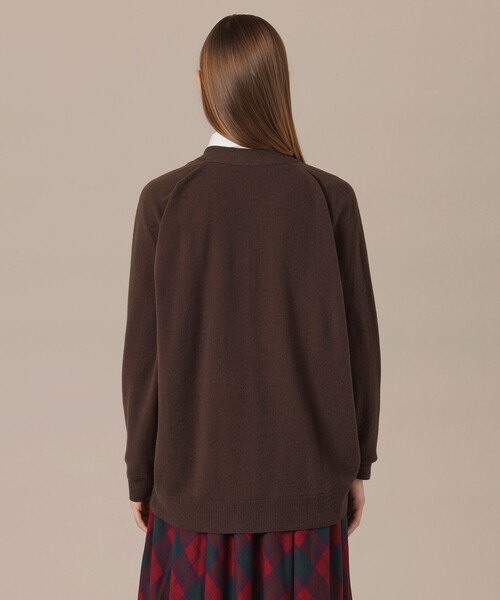 MACKINTOSH LONDON（マッキントッシュ ロンドン）の「バルキーニットカーディガン（カーディガン/ボレロ・レディース・ブラウン/ネイビー/グリーン・38）」の8枚目の写真