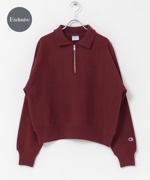 セール】『別注』Champion×DOORS Half Zip Sweatshirts（スウェット