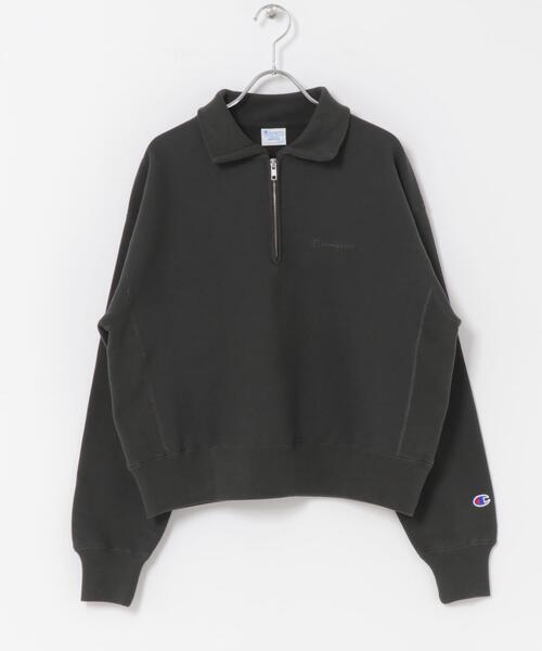 Champion(チャンピオン)の「『別注』Champion×DOORS Half Zip Sweatshirts(スウェット・レディース・グリーン/バーガンディー/オートミール/ネイビー/スミクロ・ONE)」の10枚目の写真