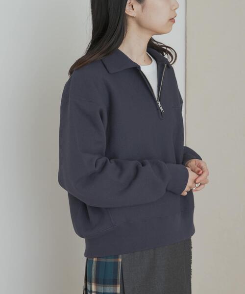 Champion(チャンピオン)の「『別注』Champion×DOORS Half Zip Sweatshirts(スウェット・レディース・グリーン/バーガンディー/オートミール/ネイビー/スミクロ・ONE)」の15枚目の写真