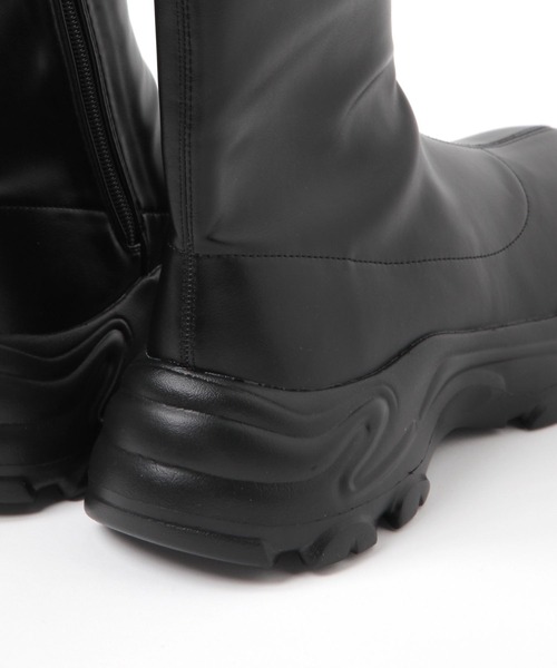 studio CLIP（スタディオクリップ）の「【消臭・抗菌防臭・クッションインソール】軽らくスニーカーブーツ（ブーツ・レディース・ブラック/アイボリー・MEDIUM/LARGE）」の9枚目の写真