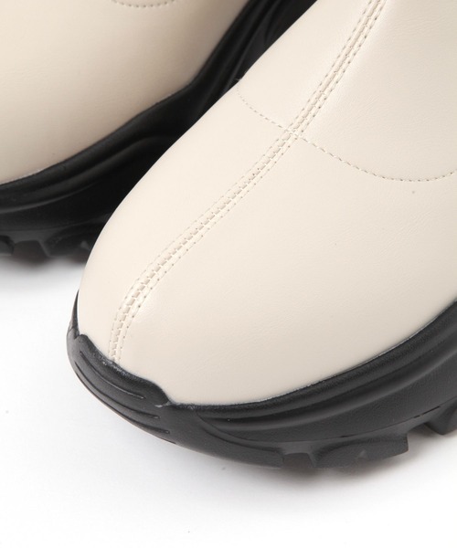 studio CLIP（スタディオクリップ）の「【消臭・抗菌防臭・クッションインソール】軽らくスニーカーブーツ（ブーツ・レディース・ブラック/アイボリー・MEDIUM/LARGE）」の10枚目の写真