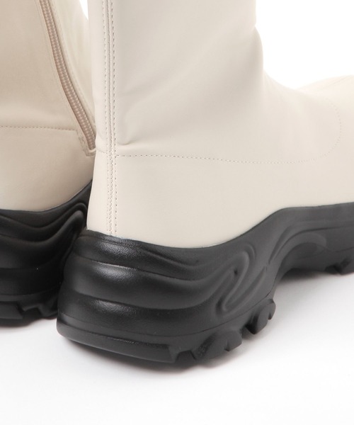 studio CLIP（スタディオクリップ）の「【消臭・抗菌防臭・クッションインソール】軽らくスニーカーブーツ（ブーツ・レディース・ブラック/アイボリー・MEDIUM/LARGE）」の11枚目の写真