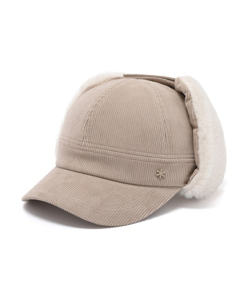 Snow Peak(スノーピーク)の「Snow Peak / Merino Wool Corduroy Ear Cap メリノウールコーデュロイイヤーキャップ 海外限定(その他トップス・レディース・ライトベージュ/スモークピンク/チャコール・S)」の9枚目の写真