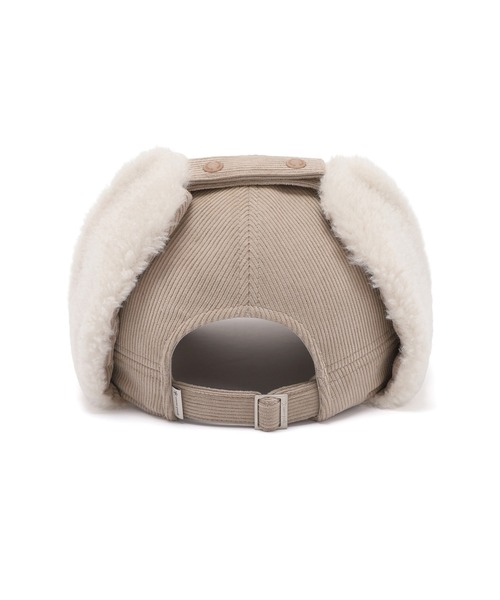 Snow Peak(スノーピーク)の「Snow Peak / Merino Wool Corduroy Ear Cap メリノウールコーデュロイイヤーキャップ 海外限定(その他トップス・レディース・ライトベージュ/スモークピンク/チャコール・S)」の11枚目の写真