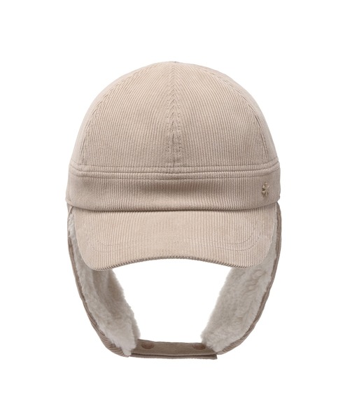 【海外モデル】 Peak Corduroy Ear Cap ベージュ Snow Peak / Merino Wool Corduroy Ear Cap メリノウールコーデュロイ