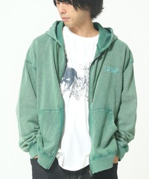 ROUGH TRADE（ラフトレード）の「スノーウォッシュダメージ加工裏毛ZIPパーカー(M1)（パーカー）」