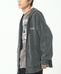 ROUGH TRADE（ラフトレード）の「スノーウォッシュダメージ加工裏毛ZIPパーカー(M1)（パーカー）」