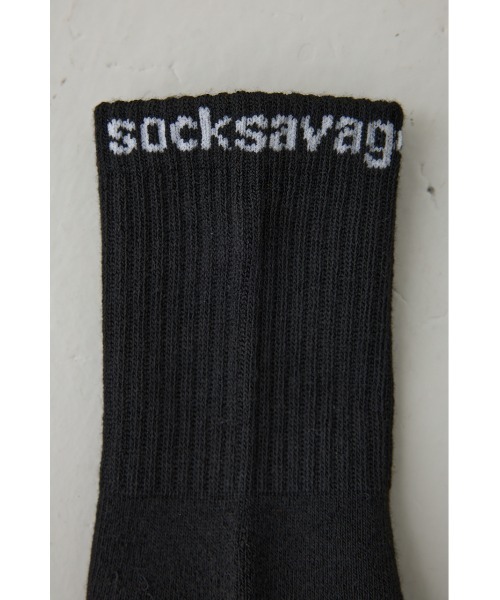 AZUL by moussy(アズールバイマウジー)の「ロゴジャガードミドルソックス(ソックス/靴下・メンズ・グレー/ネイビー/ブラック/ホワイト・FREE)」の13枚目の写真