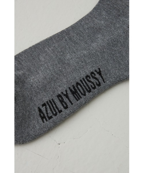 AZUL by moussy(アズールバイマウジー)の「ロゴジャガードミドルソックス(ソックス/靴下・メンズ・グレー/ネイビー/ブラック/ホワイト・FREE)」の7枚目の写真