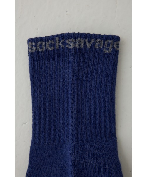 AZUL by moussy(アズールバイマウジー)の「ロゴジャガードミドルソックス(ソックス/靴下・メンズ・グレー/ネイビー/ブラック/ホワイト・FREE)」の11枚目の写真