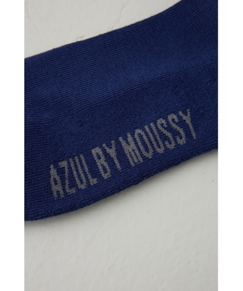 AZUL by moussy(アズールバイマウジー)の「ロゴジャガードミドルソックス(ソックス/靴下・メンズ・グレー/ネイビー/ブラック/ホワイト・FREE)」の12枚目の写真