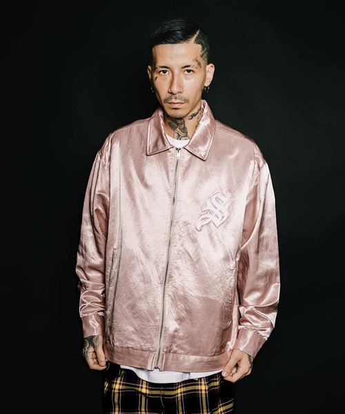 Subciety(サブサエティ)の「Satin swing top(ブルゾン・メンズ・アイボリー/ネイビー/ピンク・SMALL/MEDIUM/LARGE/X-LARGE)」の14枚目の写真