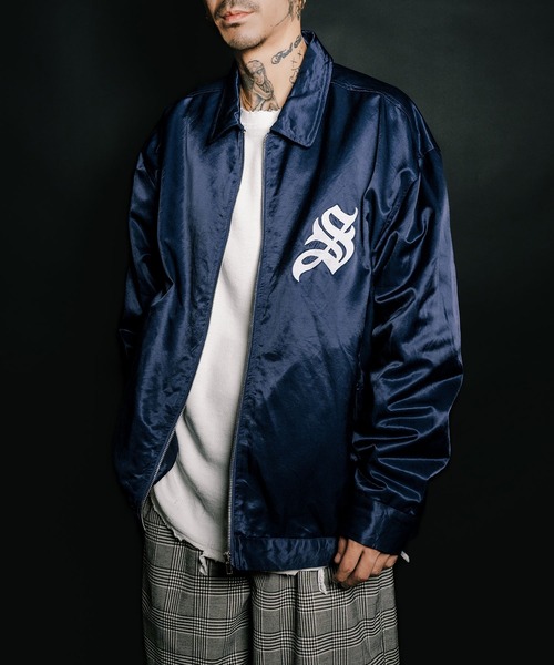 Subciety(サブサエティ)の「Satin swing top(ブルゾン・メンズ・アイボリー/ネイビー/ピンク・SMALL/MEDIUM/LARGE/X-LARGE)」の22枚目の写真