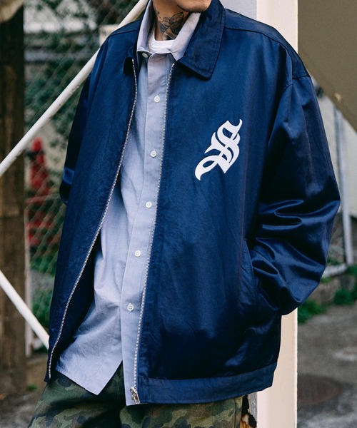 Subciety(サブサエティ)の「Satin swing top(ブルゾン・メンズ・アイボリー/ネイビー/ピンク・SMALL/MEDIUM/LARGE/X-LARGE)」の17枚目の写真