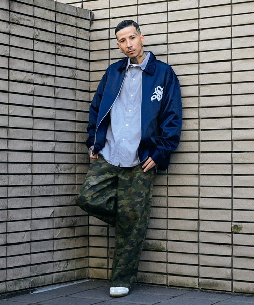 Subciety(サブサエティ)の「Satin swing top(ブルゾン・メンズ・アイボリー/ネイビー/ピンク・SMALL/MEDIUM/LARGE/X-LARGE)」の16枚目の写真