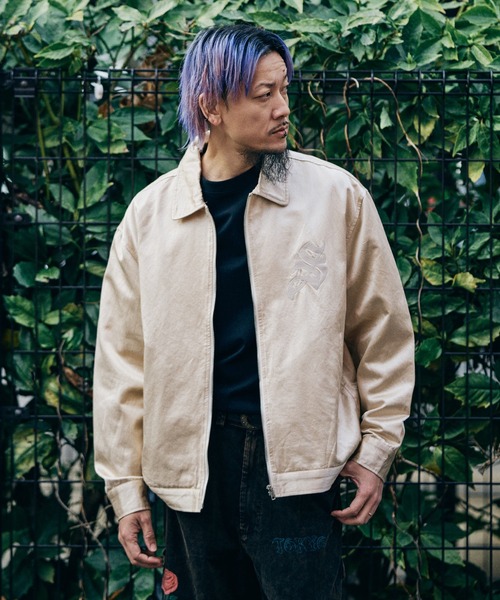 Subciety(サブサエティ)の「Satin swing top(ブルゾン・メンズ・アイボリー/ネイビー/ピンク・SMALL/MEDIUM/LARGE/X-LARGE)」の18枚目の写真
